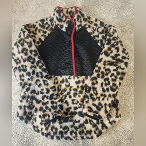 Maurices Leopard Print Fleece Size Medium